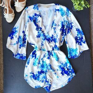 Olivaceous Floral Romper